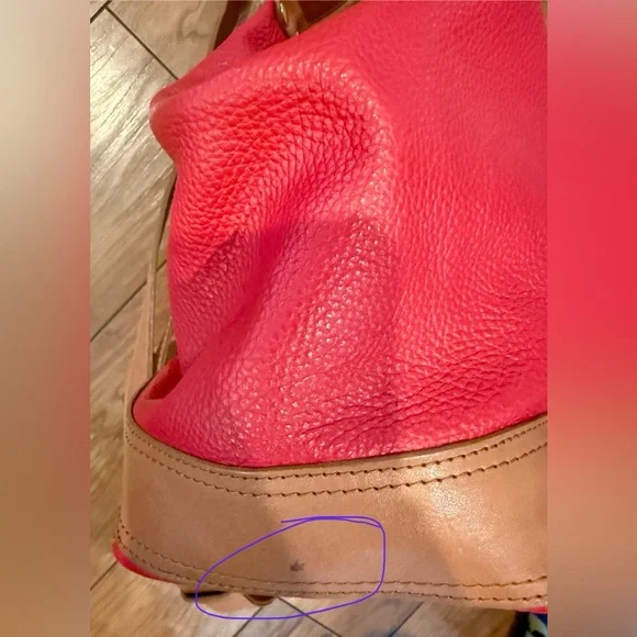 RARE Valentina Sling Backpack Real Finest Italian Red Leather Convertible Bag - Picture 15 of 16